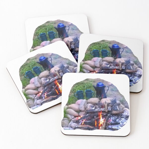 Item preview, Drinking coffee by the campfire designed and sold by ZoffArt-Shop.