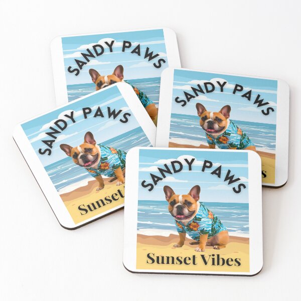 Item preview, French Bulldog Sunset Vibes – Tropical Beach Dog Design designed and sold by Fredster1966.