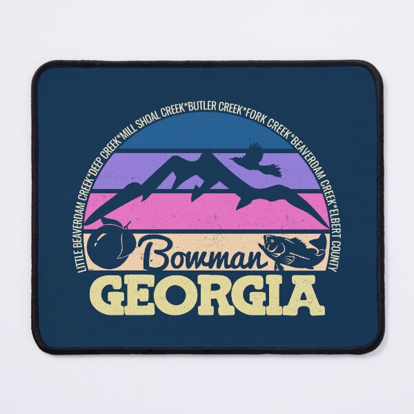 Item preview, Bowman Georgia Sunset Retro Vintage Local Pride Logo designed and sold by CRHPOD20.