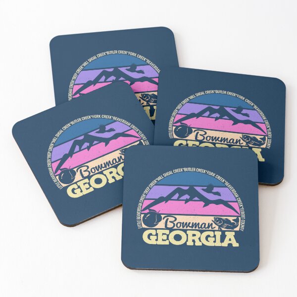 Item preview, Bowman Georgia Sunset Retro Vintage Local Pride Logo designed and sold by CRHPOD20.