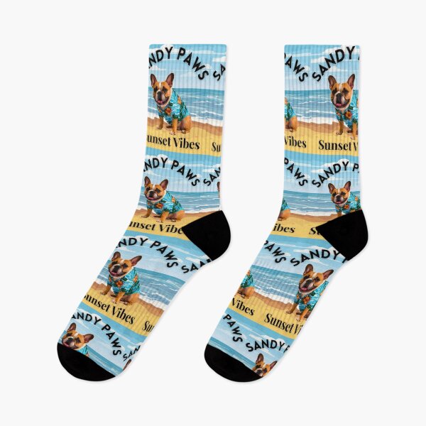 Item preview, French Bulldog Sunset Vibes – Tropical Beach Dog Design designed and sold by Fredster1966.