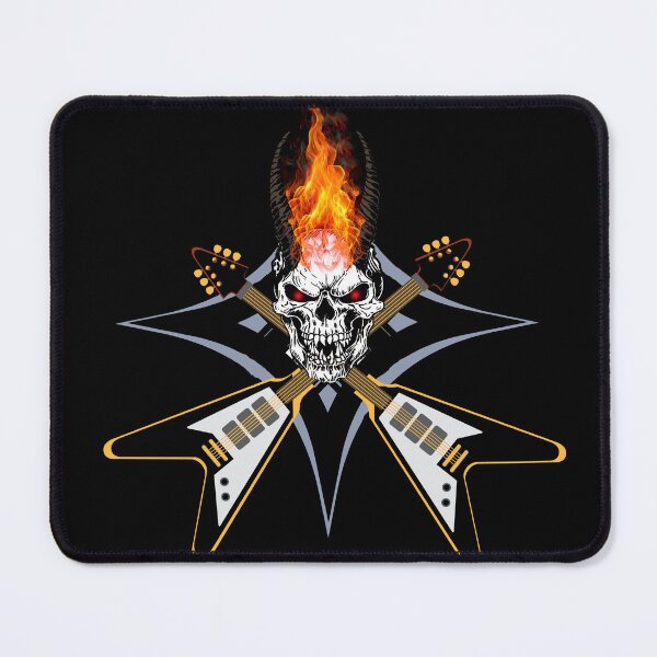 Item preview, Heavy Metal Rock and Roll Skull and Guitars designed and sold by DraklithsDen.