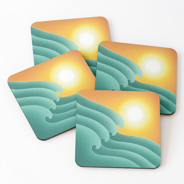 Item preview, Waves hitting the sun in summer designed and sold by Flowerix .