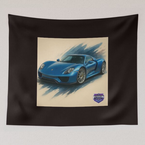 Item preview, Porsche 918 Spyder Fanart (Blue) designed and sold by Peterson Designs.