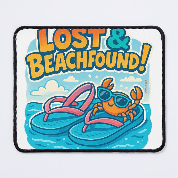 Item preview, Lost & Beachfound – Funny Crab in Flip-Flops Pop Art designed and sold by Sweetday2025.