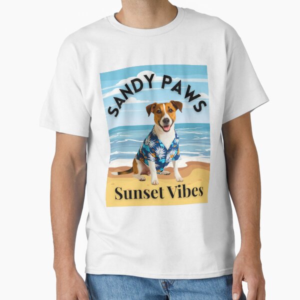 Item preview, Jack Russell Terrier Sunset Vibes – Cute Tropical Beach Dog Design designed and sold by Fredster1966.