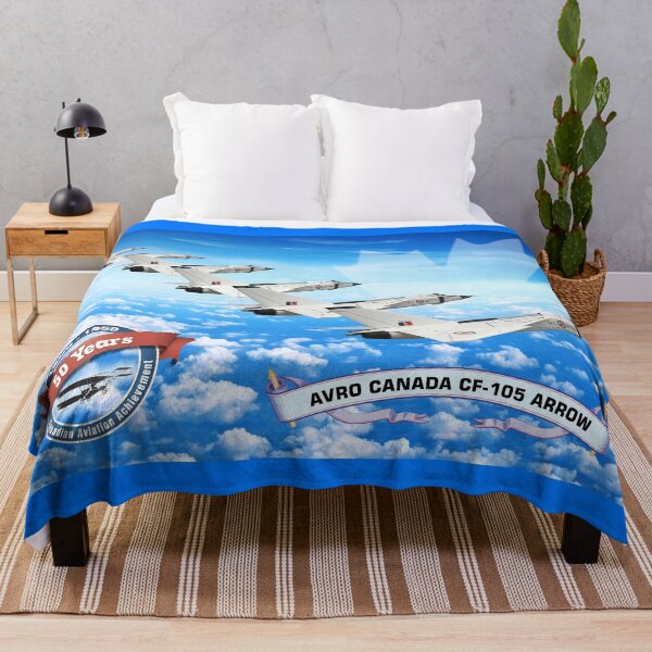 Item preview, Avro Arrow Poster – 50 Years of Canadian Aviation Achievement – Vintage Jet Art Print designed and sold by DontGiveaShirt.