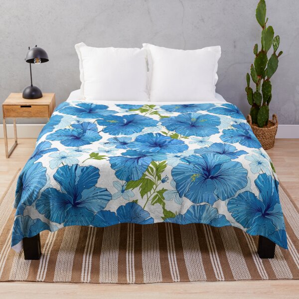 Item preview, Blue Hibiscus Flowers designed and sold by CoolPixels.