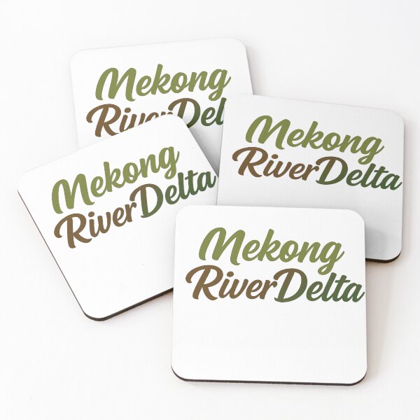 Item preview,  Mekong River Delta design– Minimalist Black Script Design | Elegant Travel Typography Decal | Adventure Aesthetic sticker designed and sold by Right-UR.