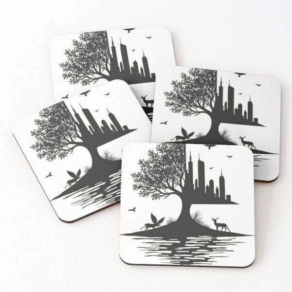 Item preview, Two Worlds, One Tree: Nature Meets the City designed and sold by Ashan Perera.