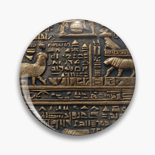 Item preview, 22of40 Ancient Golden Coin of Ur: Mystical Artifact from 2100 BCE designed and sold by TheBrainArt.