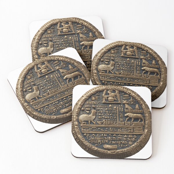 Item preview, 22of40 Ancient Golden Coin of Ur: Mystical Artifact from 2100 BCE designed and sold by TheBrainArt.
