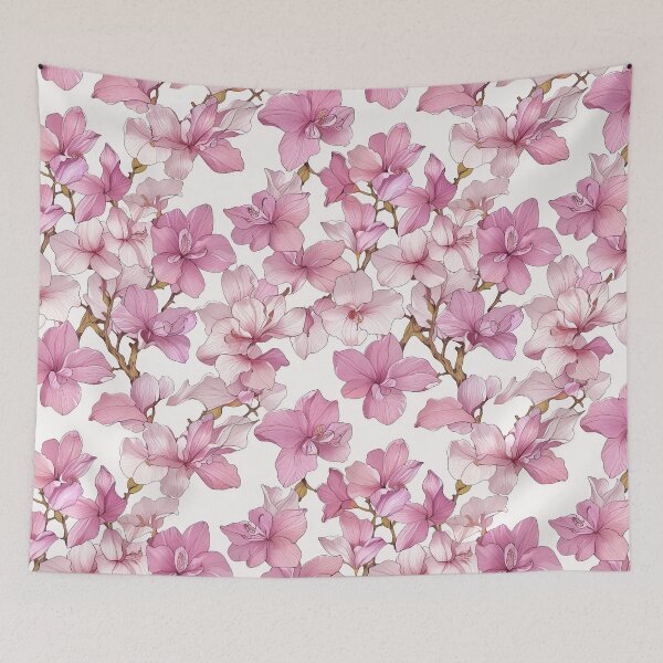 Item preview, Pink Flowers Pattern designed and sold by CoolPixels.