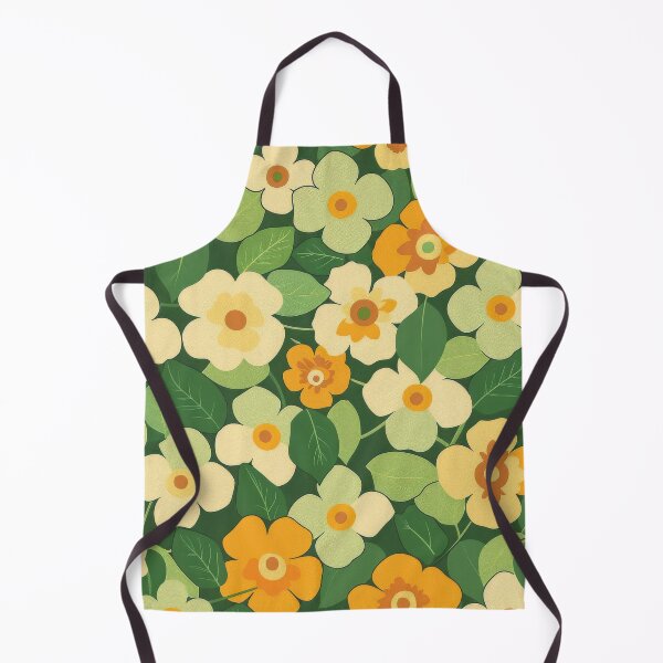 Item preview, Hand-Painted Lush Florals in Emerald & Sunlight designed and sold by YourPrettyHome.