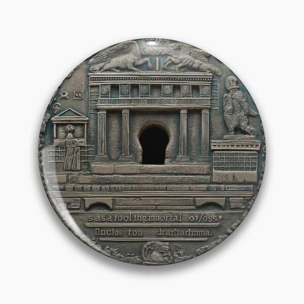 Item preview, 25of40 Mystical Silver Drachma of Ancient Athenian Secrets designed and sold by TheBrainArt.