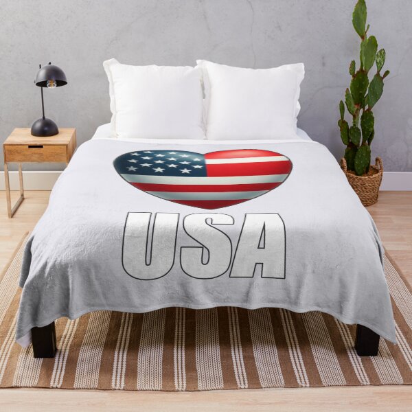 Item preview, Heart-shaped USA flag, patriotic symbol, love for America designed and sold by hardingcarl2.