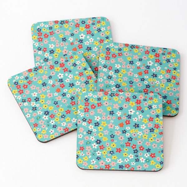Item preview, Playful Hand-Drawn Flowers in Rainbow Splash designed and sold by YourPrettyHome.