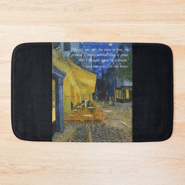 Item preview, Jack Kerouac quote: The air was soft, the stars so fine, the promise of every cobbled alley so great, that I thought I was in a dream. designed and sold by artbleed.