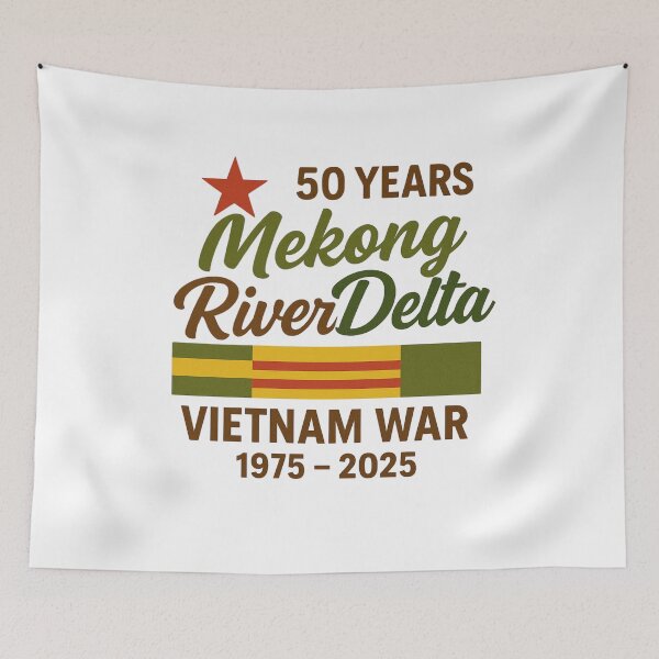 Item preview, Mekong River Delta 50 Years Vietnam War Tribute (1975–2025) designed and sold by Right-UR.