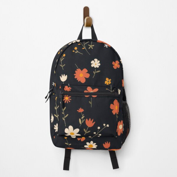 Item preview, Playful Hand-Drawn Flowers With Dark Background designed and sold by YourPrettyHome.