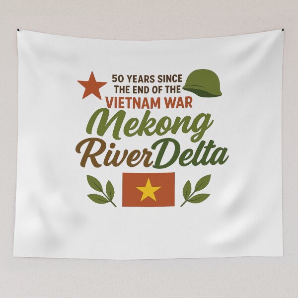 Item preview,  Mekong River Delta 50 Years Vietnam War Tribute (1975–2025) designed and sold by Right-UR.