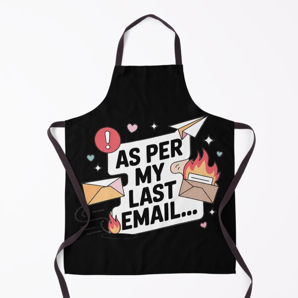 Aperçu de l'œuvre Autocollant « Conformément à mon dernier e-mail » | Humour passif-agressif au bureau créée et vendue par Reugba.