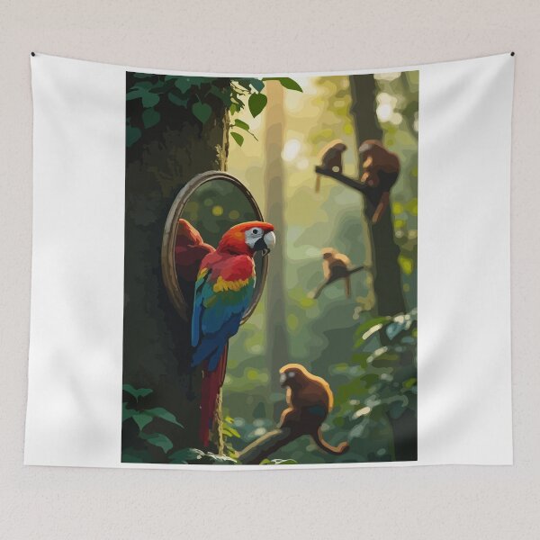 Item preview, Curious Parrot designed and sold by Whose-sweat.