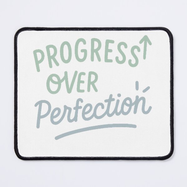 Item preview, Progress Over Perfection - Motivational Mental Health Design designed and sold by vibekit.