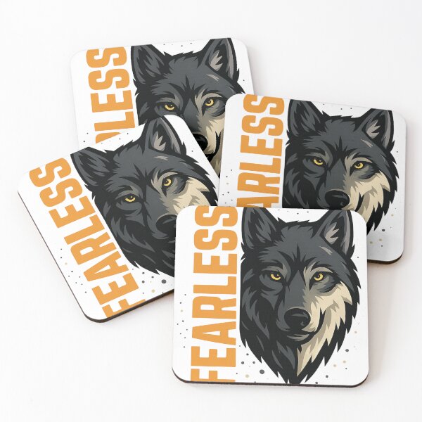 Item preview, Fearless Wolf Head – Bold Alpha Animal Illustration designed and sold by VIBE CRAFT STUDIO.
