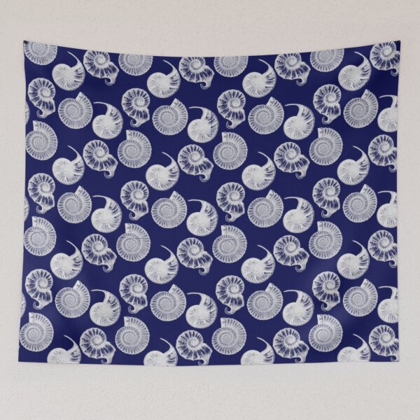 Item preview, Nautilus Seashell Fossil Beach Themed Design designed and sold by GnosisCollage.