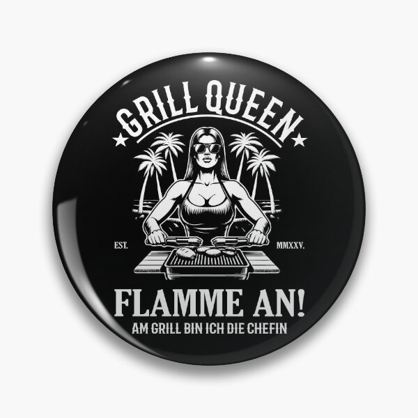 Artikelvorschau, Grill Königin - Flamme an Chefin am Grill entworfen und verkauft von RetroMaritalArt.