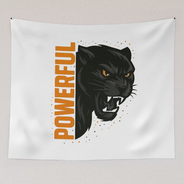 Item preview, Powerful Black Panther – Fierce Jungle Cat Artwork designed and sold by VIBE CRAFT STUDIO.