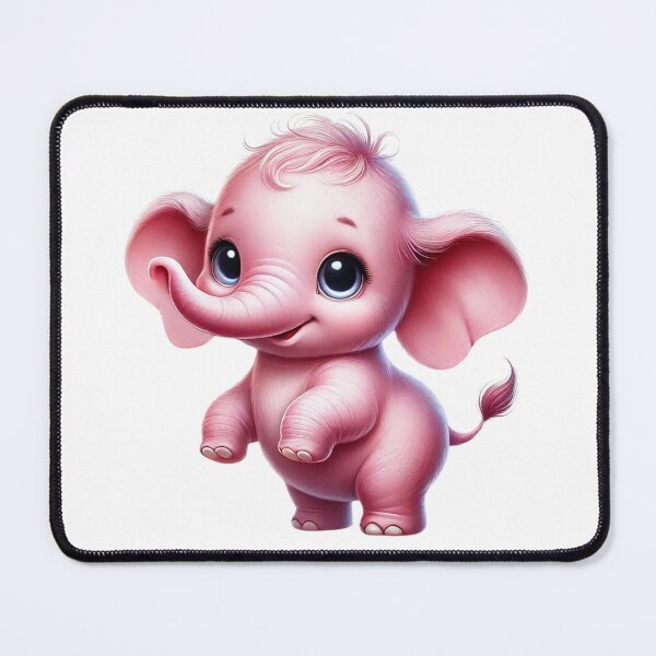 Item preview, Playful Pink Baby Elephant – Fun & Joyful Nursery Design designed and sold by FusiTink.