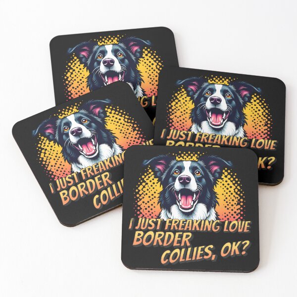 Aperçu de l'œuvre J'adore les Border Collies, OK ? créée et vendue par Fragy72.