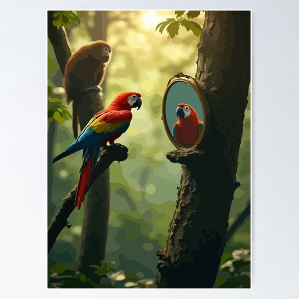 Item preview, Curious Parrot designed and sold by Whose-sweat.