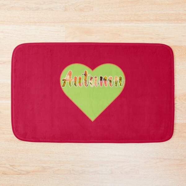 Item preview, Autumn colors text in yellowish green heart designed and sold by mariya-ivanova.
