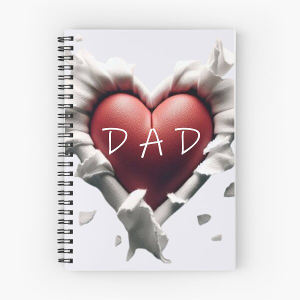 Item preview, Heart-shaped design with "DAD" text, torn paper effect. designed and sold by hardingcarl2.