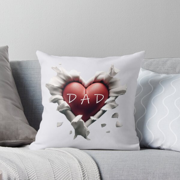 Item preview, Heart-shaped design with "DAD" text, torn paper effect. designed and sold by hardingcarl2.