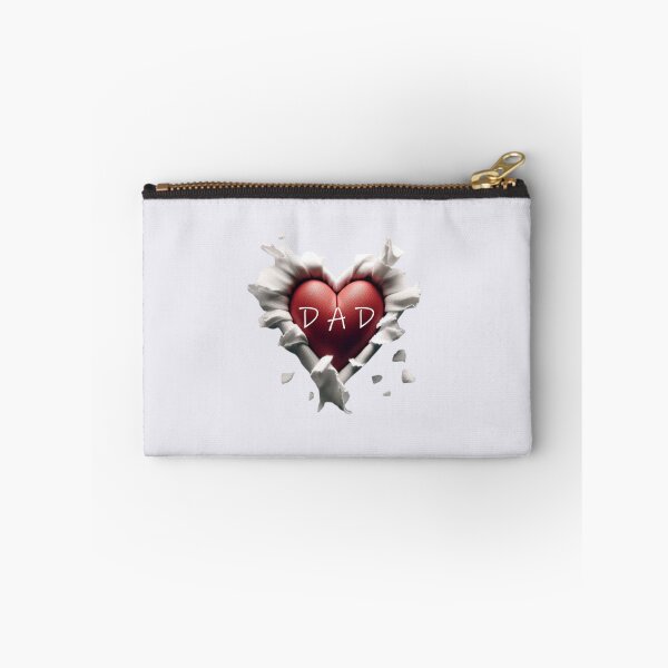 Item preview, Heart-shaped design with "DAD" text, torn paper effect. designed and sold by hardingcarl2.