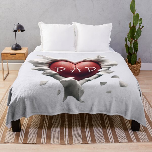 Item preview, Heart-shaped design with "DAD" text, torn paper effect. designed and sold by hardingcarl2.
