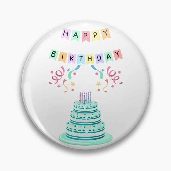 Item preview, HAPPY BIRTHDAY, BIRTHDAY CAKE, PARTY, CARD, BUTTER YELLOW   designed and sold by AASparksDesigns.
