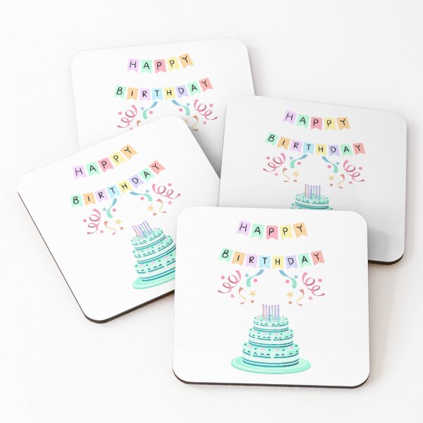 Item preview, HAPPY BIRTHDAY, BIRTHDAY CAKE, PARTY, CARD, BUTTER YELLOW   designed and sold by AASparksDesigns.