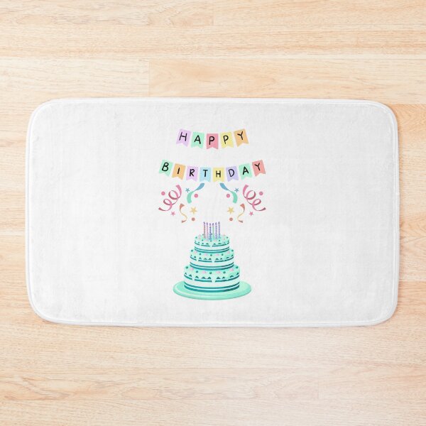 Item preview, HAPPY BIRTHDAY, BIRTHDAY CAKE, PARTY, CARD, BUTTER YELLOW   designed and sold by AASparksDesigns.