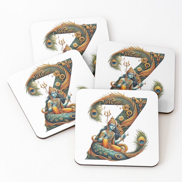 Item preview, Z for Zenith – Shiva’s Divine Presence in Majestic Feathers designed and sold by IndianShopper.