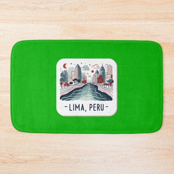 Item preview, Lima, Peru – Minimalist Watercolor Cityscape Sticker,    designed and sold by PaintMeWorld.
