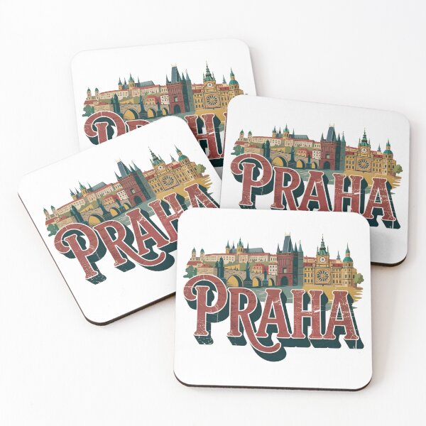 Item preview, "Praha" – Vintage Prague Souvenir with Iconic Landmarks designed and sold by Zibis09.