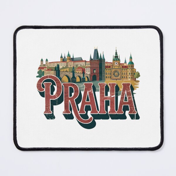 Item preview, "Praha" – Vintage Prague Souvenir with Iconic Landmarks designed and sold by Zibis09.