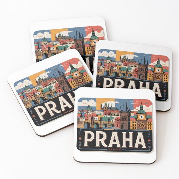 Item preview, "Praha" – Vintage Prague Souvenir with Iconic Landmarks designed and sold by Zibis09.