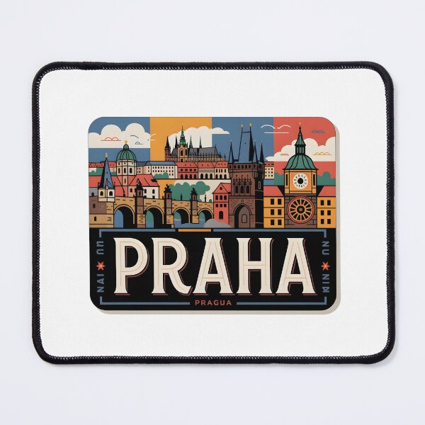 Item preview, "Praha" – Vintage Prague Souvenir with Iconic Landmarks designed and sold by Zibis09.