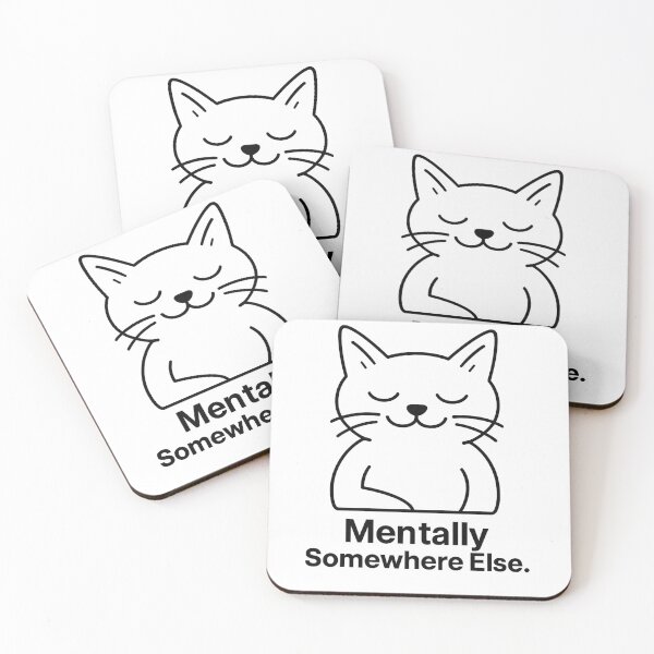 Item preview, Mentally Somewhere else – Art Print for Remote Workers – Minimalist Home Office Decor designed and sold by JustMeditateIt.